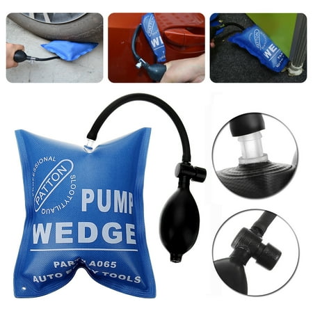 Blue Car Auto Air Pump Wedge Bag Inflatable Pad Door Window Entry Tool Opener Alignment Powerful Open Door lock /Pry Bar /Leveling Tool