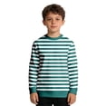 thumbnail image 3 of Boys Striped Long Sleeve Crewneck Sweatshirt Kids Casual Pullover Tops Clothes, 3 of 6