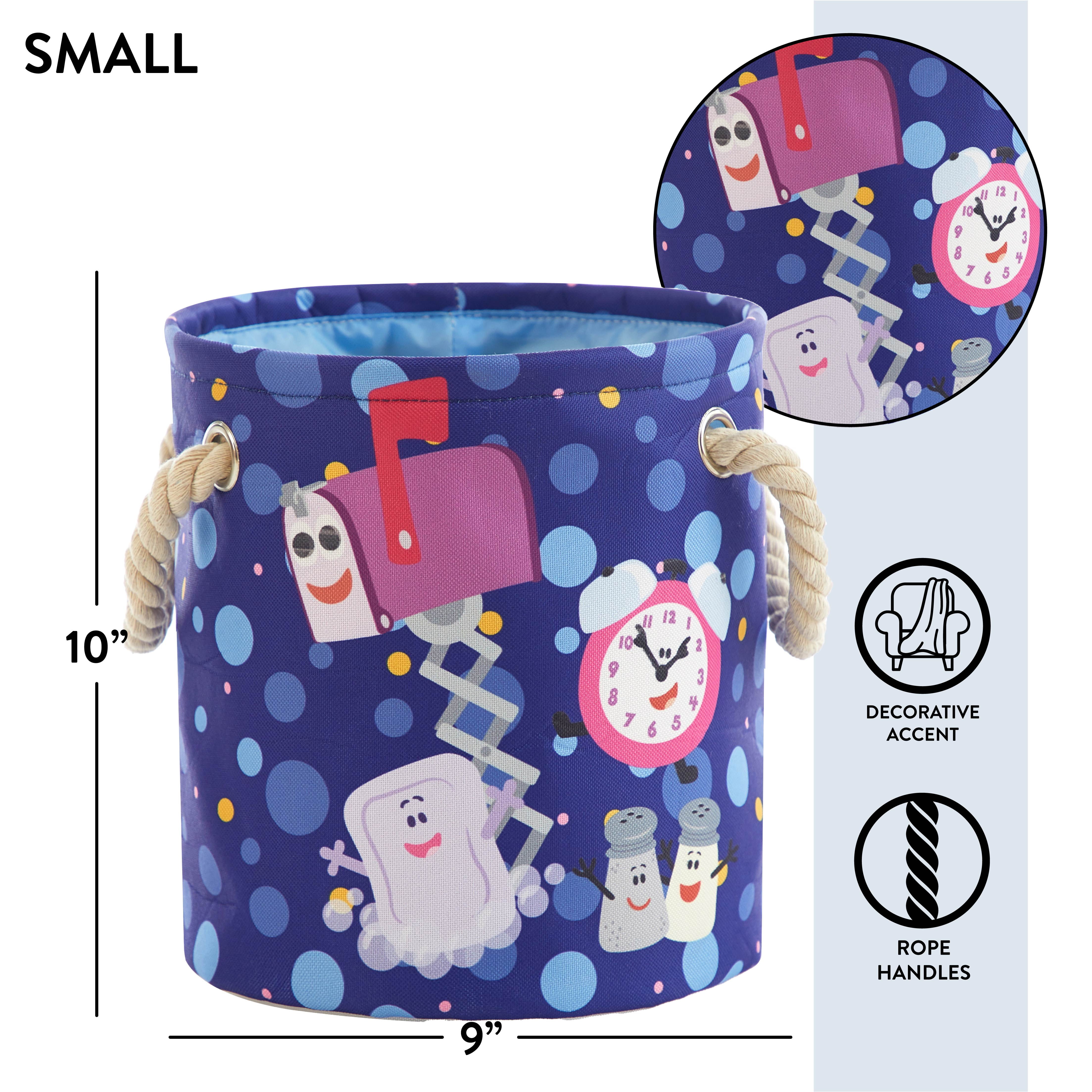 Blues Clues Kids Fabric Round Nestable Storage Bin Set, 3-Piece