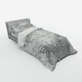 thumbnail image 3 of Ambesonne East Bedding Set 4 Pcs, Koi Fish Pattern, Queen, Grey and White, 3 of 3