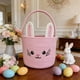 thumbnail image 1 of Cesta de almacenamiento tejida a mano con forma de conejo | Cesta decorativa de Pascua para la decoración navideña | Organizador para el hogar: dormitorio, sala de estar o habitación infantil, 1 of 6