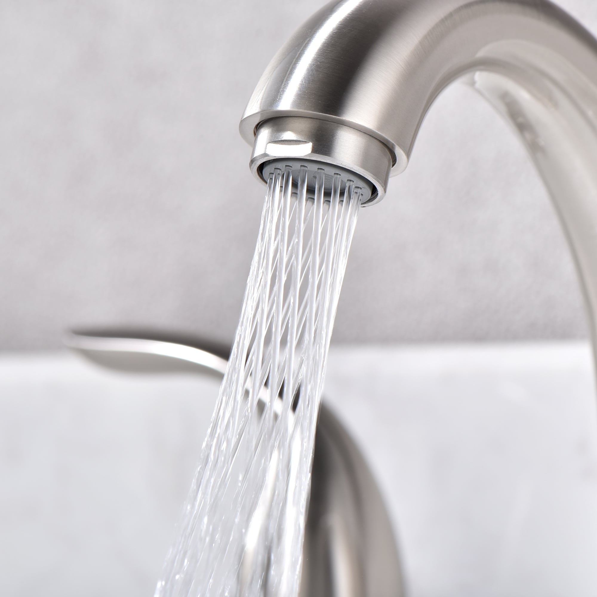 sumerain 8 Inch Widespread Bathroom Faucet 3 Hole 2 Handle Lavatory Sink Faucet, Brushed Nickel