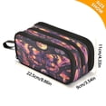 thumbnail image 3 of ALAZA Skull Butterfly Skeleton Moon Pencil Case Bag 3 Compartment Pen Pouch Large Storage Holder Box Organizer, 3 of 8