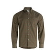 thumbnail image 5 of Free Assembly Men's Cotton Button Down Oxford Shirt with Long Sleeves, Sizes XS-3XL, 5 of 5