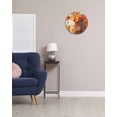 thumbnail image 3 of Wall Clock 12 Inch Brunt Orange Paint Texture Round Silent Decorative Wall Clocks Battery Operated for Living Room Bedroom Kitchen Classroom Decor, Abstract Graffiti Modern Art,Large, 3 of 7