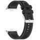 thumbnail image 2 of Silicone Strap for Xiaomi Smart Band 9 Pro 8 Pro Redmi Watch 4 Composite Woven Watch Band - Black, 2 of 5
