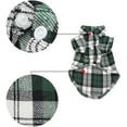 thumbnail image 3 of Camisa a Cuadros para Perros, Ropa a Cuadros para Gatos Camisa Suave y cómoda (S, Verde), 3 of 5