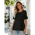 thumbnail image 2 of Casual Maternity Tops for Women Short Sleeve Maternity Clothes Pregnancy Shirts, 2 of 6