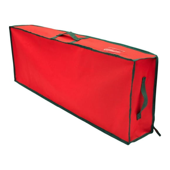 Bolsa para árbol de Navidad con asas reforzadas y cierre de cremallera para regalo. Rojo