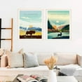 thumbnail image 4 of 6 Packs Paint by Number for Adults Beginners, National Park Painting by Number Kits on Canvas Without Frame,Lanscape Craft Arts for Home Wall Decor, 4 of 8
