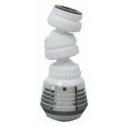 Peerless Swivel Faucet Aerator, Chrome and White