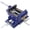 Blue + Steel#8, variant on 5 Inch Cross Slide Vise for Drill Press, 2 Way X-Y Milling Vise with Serrated Steel Jaws, Benchtop Woodworking Clamp Machine for Metal and Wood Projects