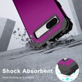 thumbnail image 3 of K-LION for Google Pixel 7a Case Heavy Duty Tough 3 IN 1 Rugged Shockproof Cover for Google Pixek 7A,Purple, 3 of 6