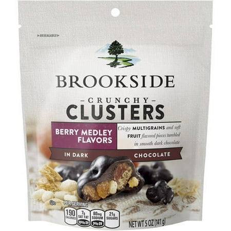 (2 Pack) Brookside, Berry Medley Crunchy Clusters Dark Chocolate Candy, 5