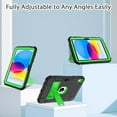 thumbnail image 6 of SUPNICE Case for iPad 11-inch (A16) 2025 / iPad 10th Generation 2022(10.9 inch) with Pencil Holder & Kickstand,Shockproof Protective Case for New Apple iPad 11/10.9 Inch,Black and Green, 6 of 7