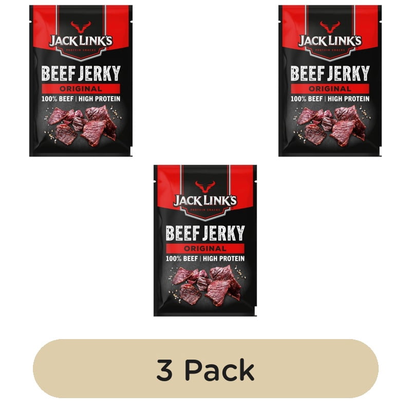 Jack Links Original Beef Jerky 60g, British Import (Pack of 3)