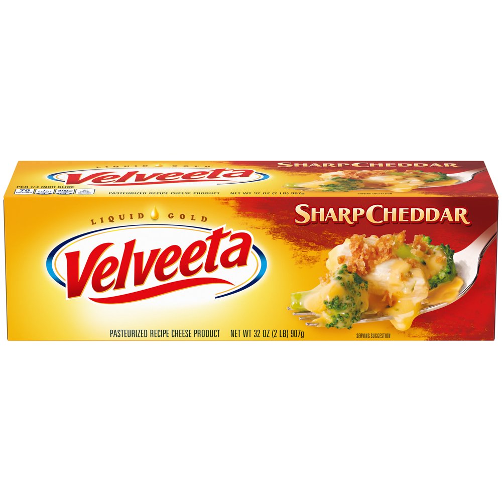 Velveeta Sharp Cheddar Cheese, 32 oz Block
