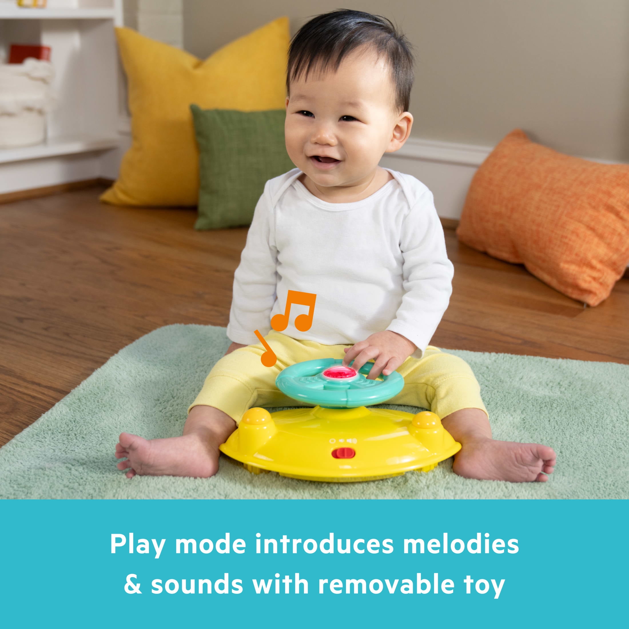 Bright Starts Ready to Roll Lights & Sounds Walker, Multicolor, Infant, Unisex