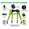 thumbnail image 2 of AISENIN Carpenter Tool Belt Suspenders, Heavy Duty Tool Belt Suspenders Reflective Safety Suspenders, 2 of 7