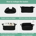 thumbnail image 6 of Woven Cotton Rope Storage Basket With Handles Decorative Rectangle Bin For Organizing Shelves Closet Pet Toys Gift Baskets Empty Box Basket White 14*10*5 In, 6 of 9