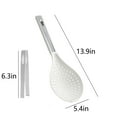 thumbnail image 3 of 13.9x5.4 inch Multifunctional Strainer Spoon with Clamps - High Temp Resistant Kitchen Tool, 3 of 8