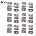 thumbnail image 4 of 6×Heavy Duty Metal Chrome Finish Picture Frame Hooks Wall Hanging Flush Bracket, 4 of 5