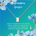 thumbnail image 2 of Anavia Confirmation Sponsor Gift for Women, Gifts for Sponsors, Baptism Gift, Goddaughter Gift, Thank you Religious Sponsor Gifts Card Necklace-[Rose Gold Cube, Bright Blue Gift Card], 2 of 3
