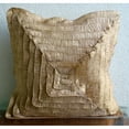 thumbnail image 3 of Pillow Covers 20x20 Gold, Vintage Style Frills Throw Pillows Cover, 20x20 inch (50x50 cm) Throw Pillows Cover, Solid Contemporary Pillow Cases, Square Silk - Vintage Gold Frills, 3 of 3