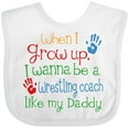 thumbnail image 3 of Inktastic Wrestling Coach Like Daddy Boys or Girls Baby Bib, 3 of 4
