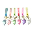 thumbnail image 1 of 6x ballenas de ballenas colgante de bolsas de llaves divertidos colgantes de juguete colgante muñeca muñeca llavero cadena de llave para regalos, 1 of 8