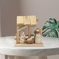 thumbnail image 4 of Cristo, estatua del bebé Jesús, adorno del pesebre, manualidades, decoración para hogar, accesorios de tiro, de figura de madera Baoblaze Escena de Navidad, 4 of 8
