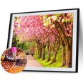 thumbnail image 1 of Cuadros Decorativos Flor árbol DIY pintura por números Kit redondo taladro diamante pintura lienzo artesanía Ehuebsd Nuevos Originales, 1 of 9
