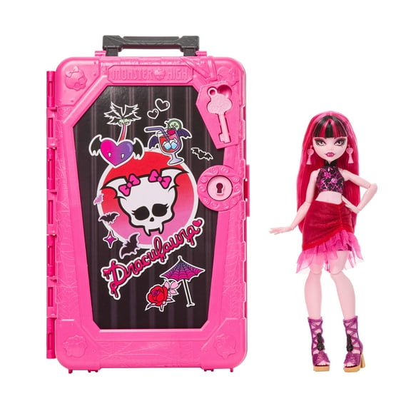Monster High Skulltimate Secrets Gore-geous Oasis Playset, Draculaura Doll and Accessories