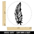 thumbnail image 2 of Hand Drawn Feather Doodle Rubber Stamp for Scrapbooking Crafting Stamping - Mini 1/2 Inch, 2 of 7