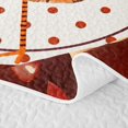 thumbnail image 5 of Manfei Colorful Fall Leaf Pattern Quilt Full,Thanksgiving Turkey Print Full Bedspread Sets,3pcs,1 Coverlet and 2 Pillowcases, 5 of 7