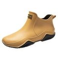 thumbnail image 4 of Short Rain Boots for Women and Men Mid Heel Ankle Rain Boots Non Slip Lightweight Garden Boots, 4 of 7