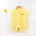 thumbnail image 4 of IROINNID Baby Short Sleeve Onesies Baby Pajamas Cotton Home Creeping Clothes for Infant, 4 of 4