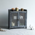 thumbnail image 2 of Storage Cabinet, Mini Countertop Cabinet, Wood Organizer for Bedroom Kitchen with Magnetic Door, Storage for Spice Jars, 14.5 x 6.5 x 10 (Grey) (15.75"), 2 of 16