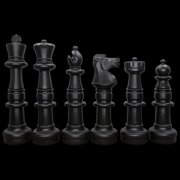 MegaChess Outdoor Chess Set Giant with 37 King Bundle, Board & Checker Set