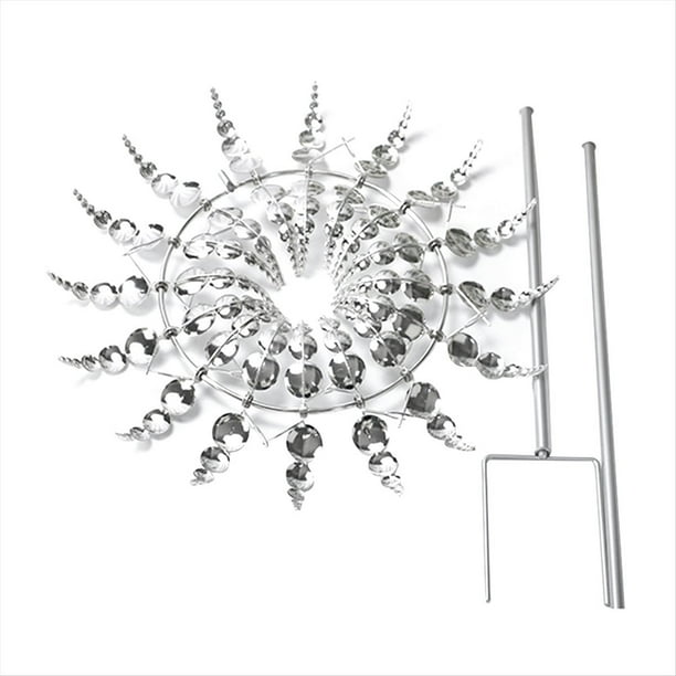 Hilanderos de Viento para Exteriores, Hilanderos de Jardín de Metal de 30 Cm, Esculturas de Viento para Decoración de Jardines