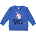 thumbnail image 2 of Inktastic My Auntie Loves Me Unicorn Toddler Sweatshirt, 2 of 4