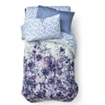 thumbnail image 6 of Dawn 4-Piece Twin Essentials in Enza Floral | Reversible Twin/Twin XL Comforter, Sheets and Pillowase | Blues and Pinks, 6 of 6