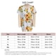 thumbnail image 2 of Blusa informal plisada para mujer con detalle de botones en la parte delantera, mangas cortas para uso diario, talla M Blusa con estampado de girasoles, 2 of 2