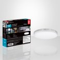 thumbnail image 3 of Xtricity - Round Ceiling Light with Integrated LEDs, 11" Diameter, 3 Color Options, From the Valerio Collection, Nickel, 3 of 3