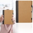 thumbnail image 2 of Spiral Notebook with Pen, College Ruled Writing Pad, Thick Hardcover, for Journals, Stud ents, Office and Business Black 1Set, 2 of 6