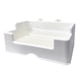 thumbnail image 4 of Caja de arena para conejos, caja de inodoro esquinera con rejilla, orinal, orinal, bandeja Rectangular para inodoro para mascotas, bandeja para orinar, 4 of 7