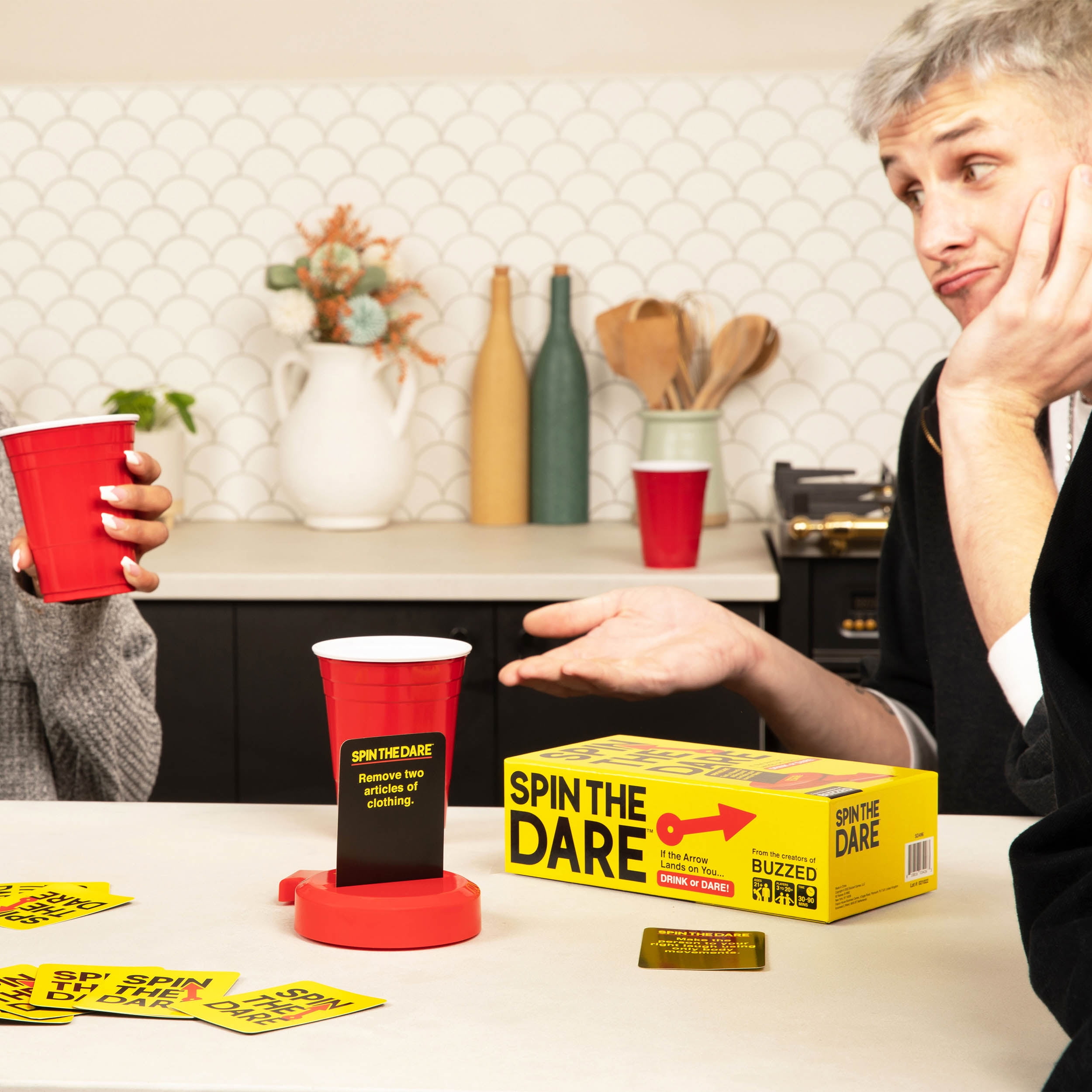 Spin The Dare – Hilarious Adult College Party and Tailgate Drinking Game by What Do You Meme?®