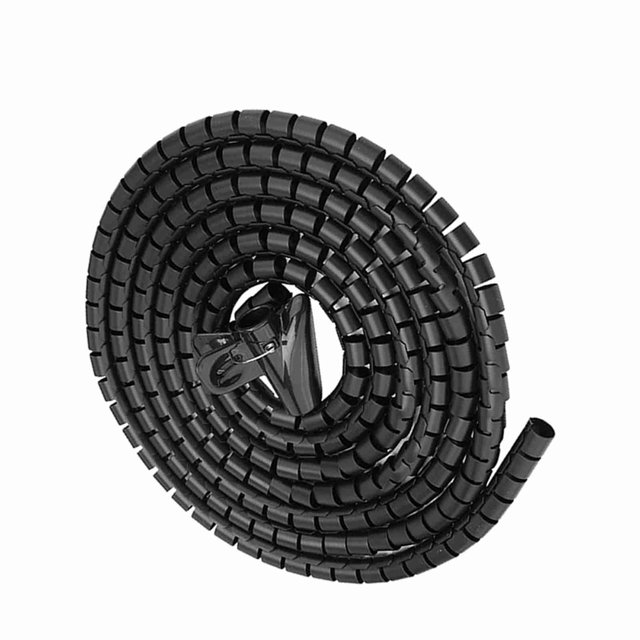 ORGANIZADOR DE CABLES DE TUBO Espiral PROTECTOR DE CABLE ENVOLVENTE PARA USO EN EL HOGAR Y LA OFICINA
