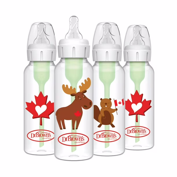Multicolore- Canada, variante sur Biberons de Dr. Brown's Anti coliques Options+, 250 ml, 4 pq