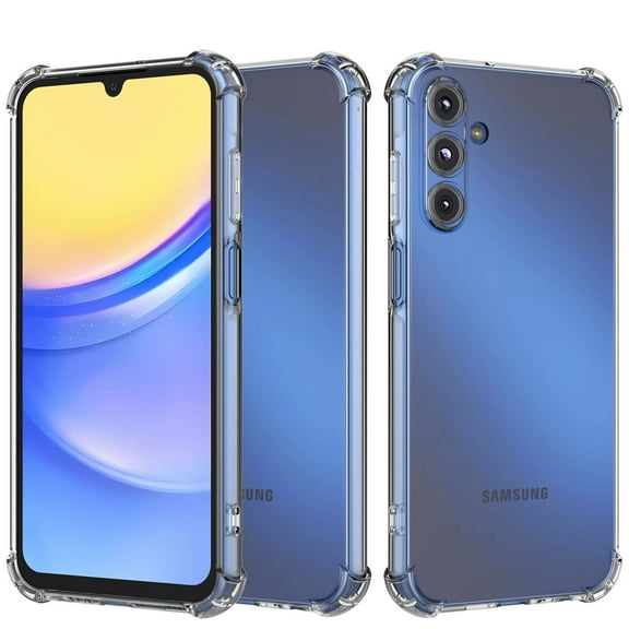 Galaxy A15 5G Case, Takfox Crystal Clear Cover with Reinforced Corner Bumper Slim Flexible TPU Phone Case for  for Samsung Galaxy A15 5G 6.5 inches, Clear